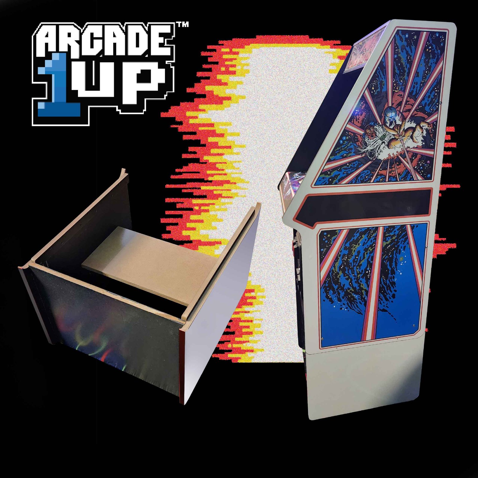 Arcade1UP Cabinet Riser - Additional 5 Inches With Locking